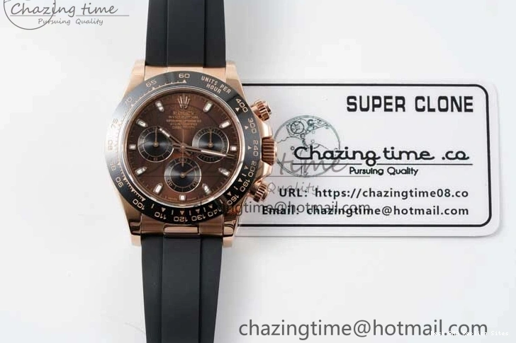 Best AAA Replica Sites Best Chocolate Strap 2274 Daytona QF Dial Edition 116515 SA 1:1 on Rubber Oysterflex Sophisticated 1218